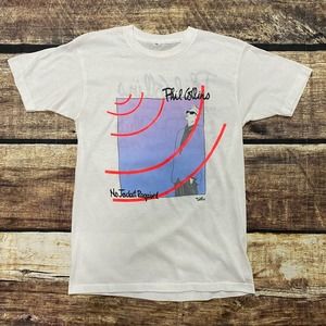 Vintage 1985 Phil Collins No Jacket Required Shirt Medium Wild Oats Hot Tub Club